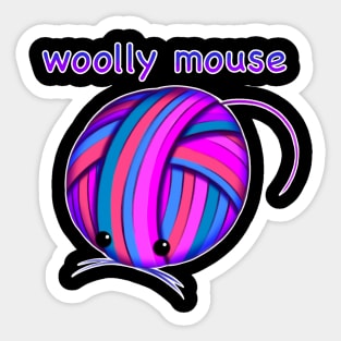 Woolly Mouse Sticker